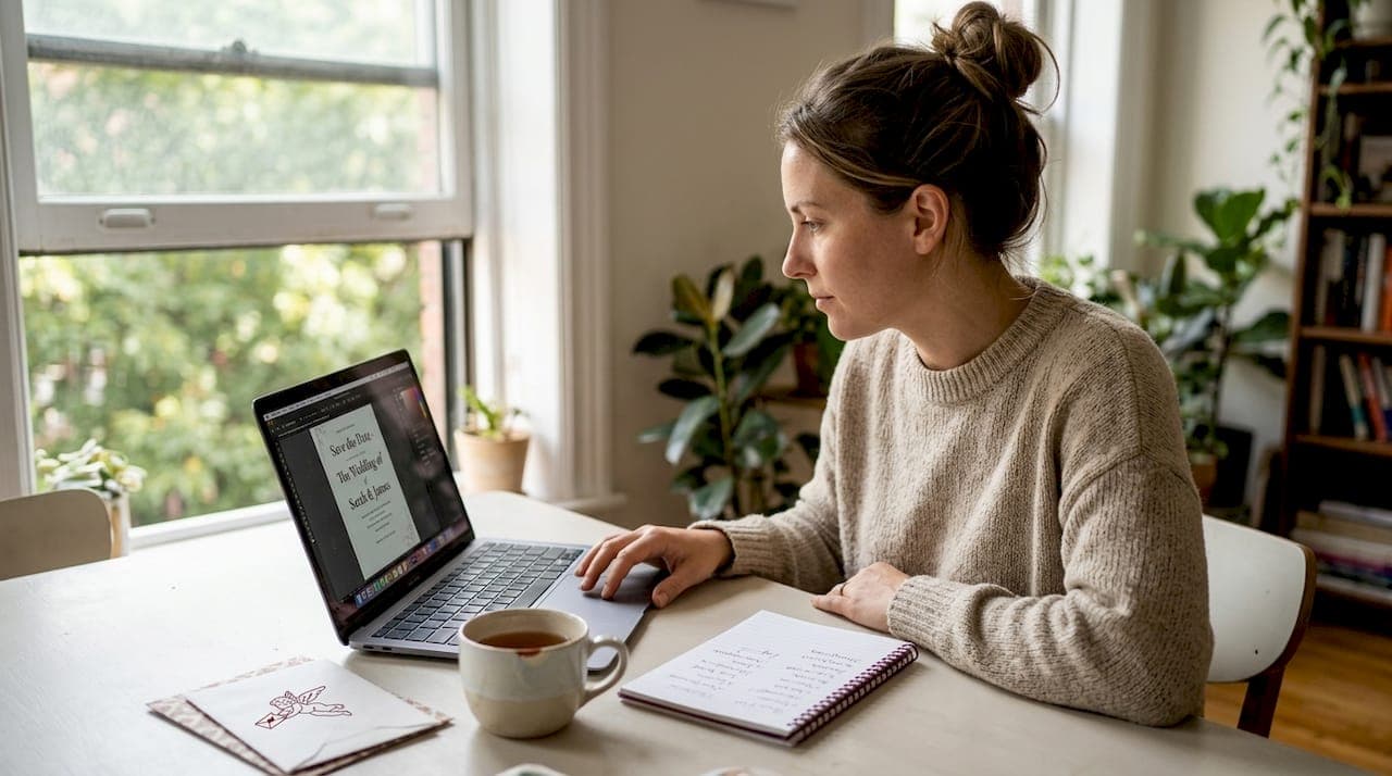 Wedding invitation automation: eco-friendly & personalized