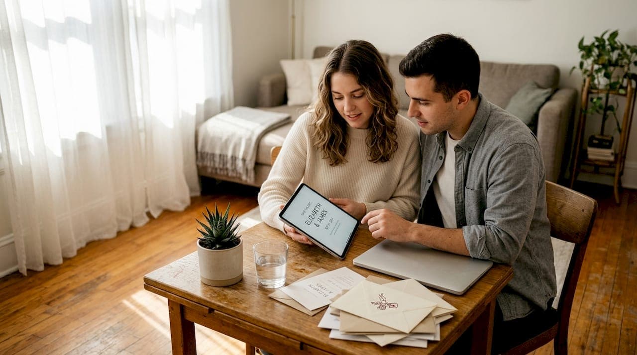 Wedding invitation delivery: eco-friendly digital solutions